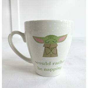 Star Wars Mandalorian Baby Yoda Grogu Coffee Mug New Rather Be Napping 12oz New